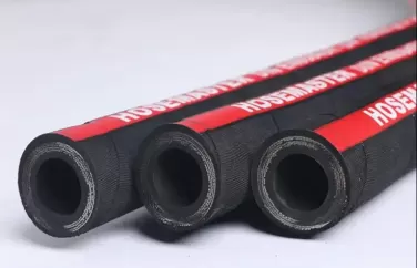 What information does a rubber hose label include?