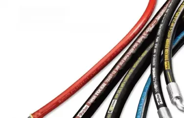 What are the marking materials for hydraulic hoses?