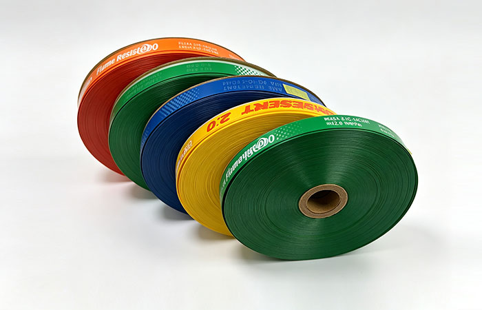 Roll of hose layline printing film tapes for rubber hose vulcanization marking Roll of hose layline printing film tapes for rubber hose vulcanization marking